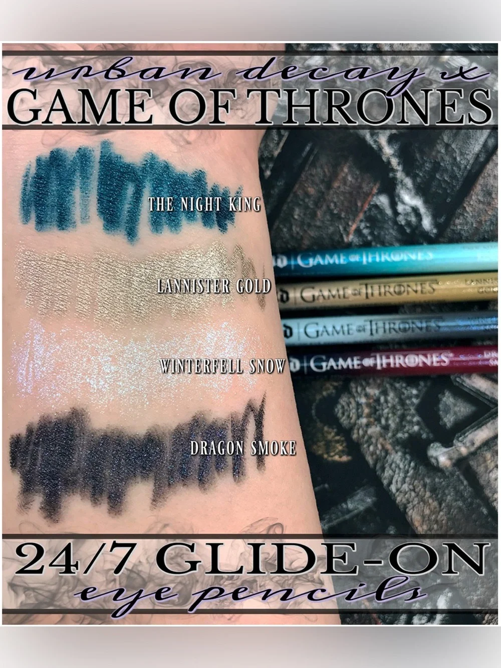NIB Urban Decay Game of Thrones Eye Liner - Dragon Smoke